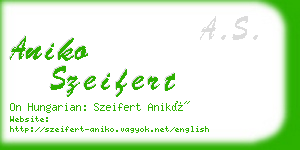 aniko szeifert business card